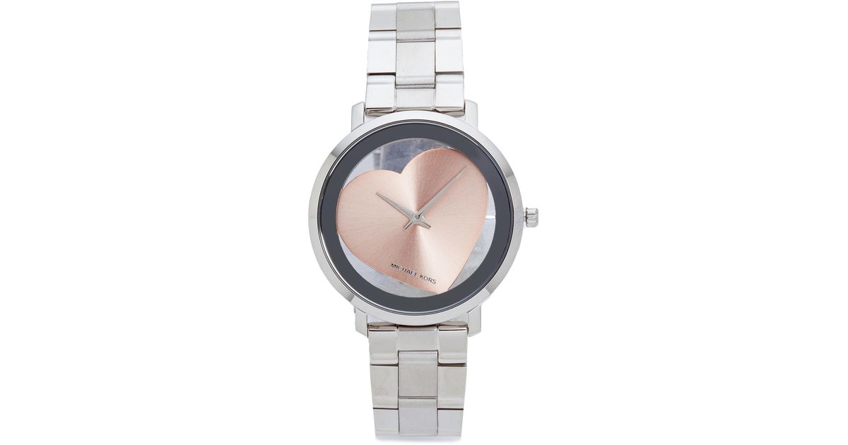 Michael kors rose best sale gold heart watch